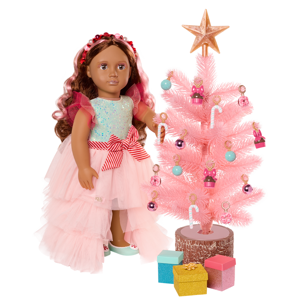 Our Generation Sweet Surprise Holiday Tree Accessories for 18-inch Dolls