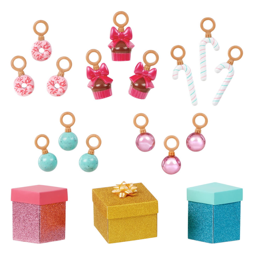 Our Generation Sweet Surprise Holiday Tree Accessories for 18-inch Dolls