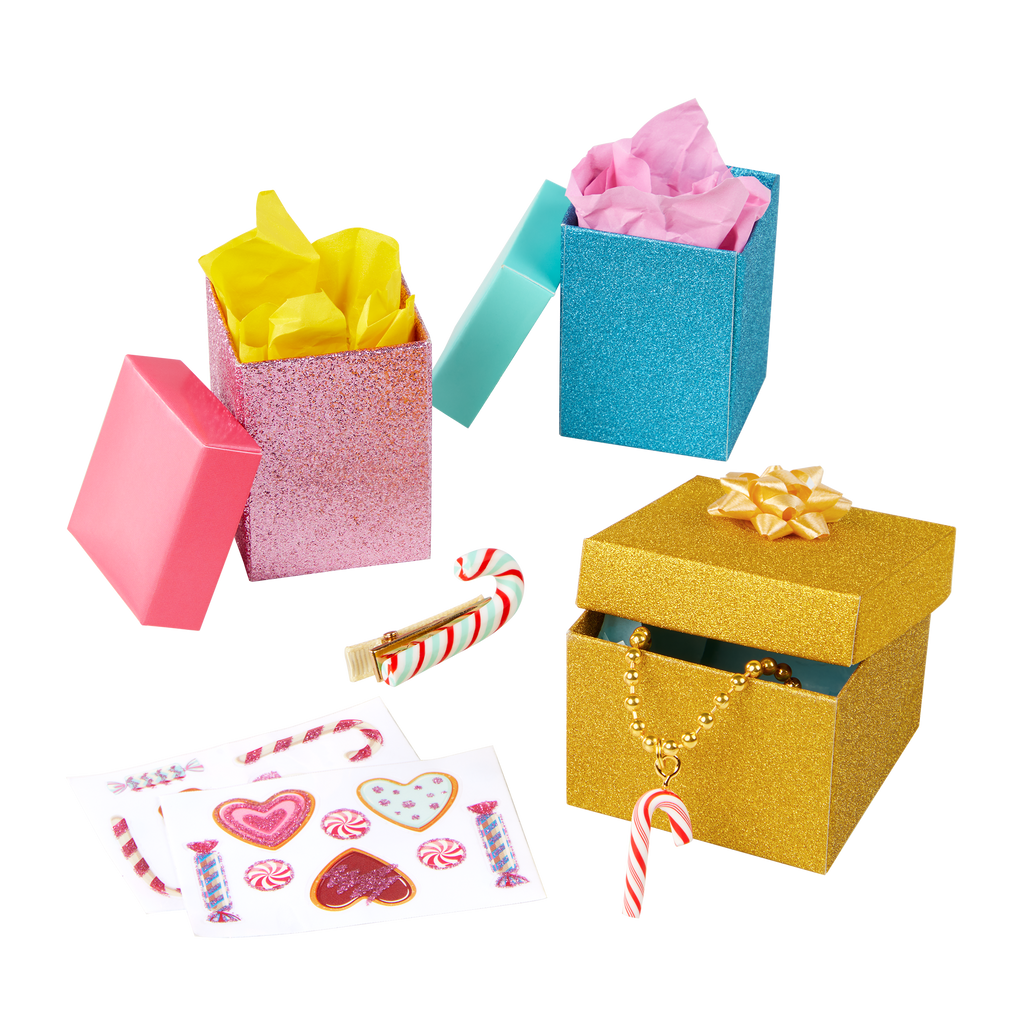 Our Generation Sweet Surprise Holiday Tree Accessories for 18-inch Dolls