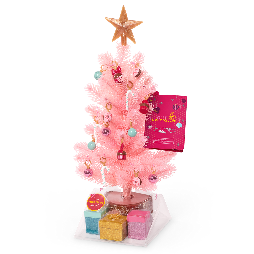 Our Generation Sweet Surprise Holiday Tree Accessories for 18-inch Dolls