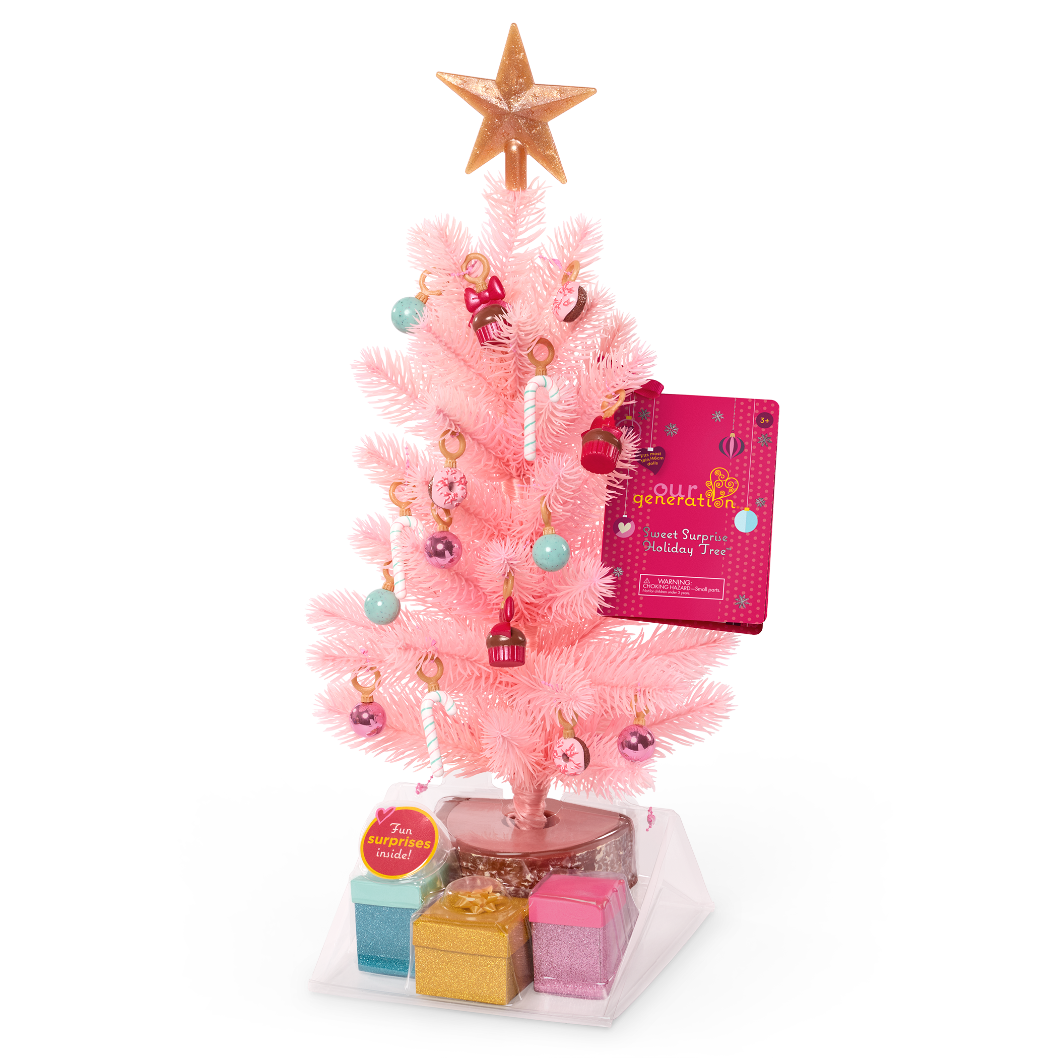 Our Generation Sweet Surprise Holiday Tree Accessories for 18-inch Dolls