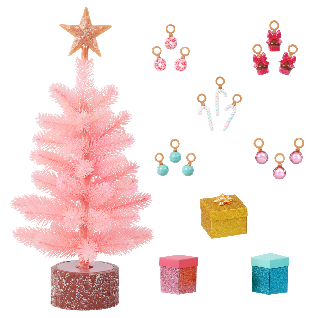 Our Generation Sweet Surprise Holiday Tree Accessories for 18-inch Dolls