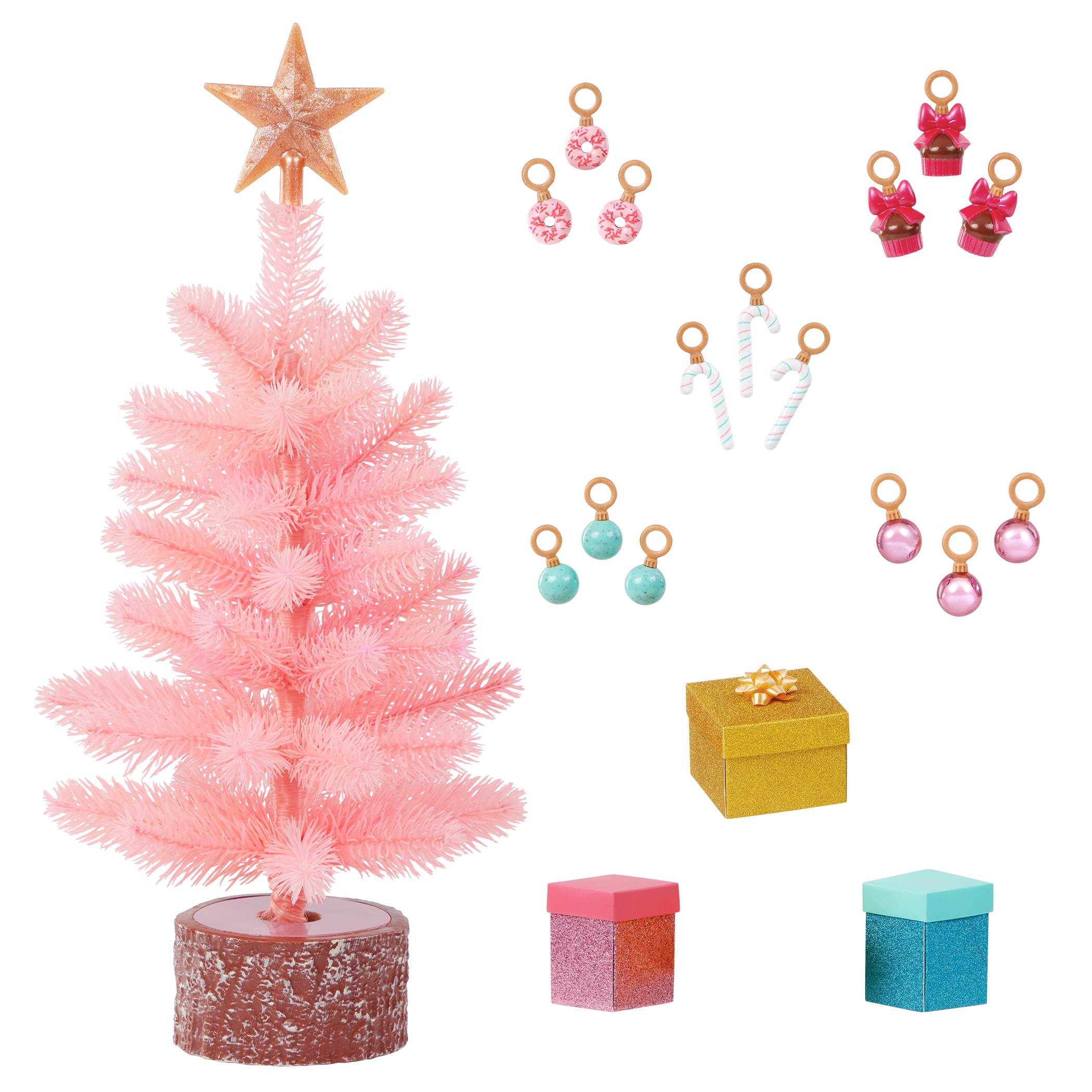 Our Generation Sweet Surprise Holiday Tree Accessories for 18-inch Dolls