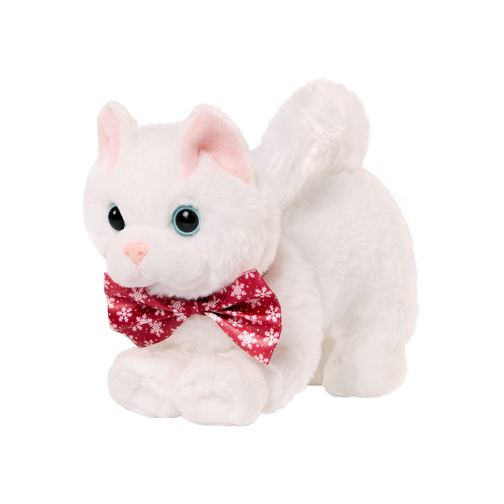 Our Generation Snowball Holiday Kitten Pet Cat Plushie