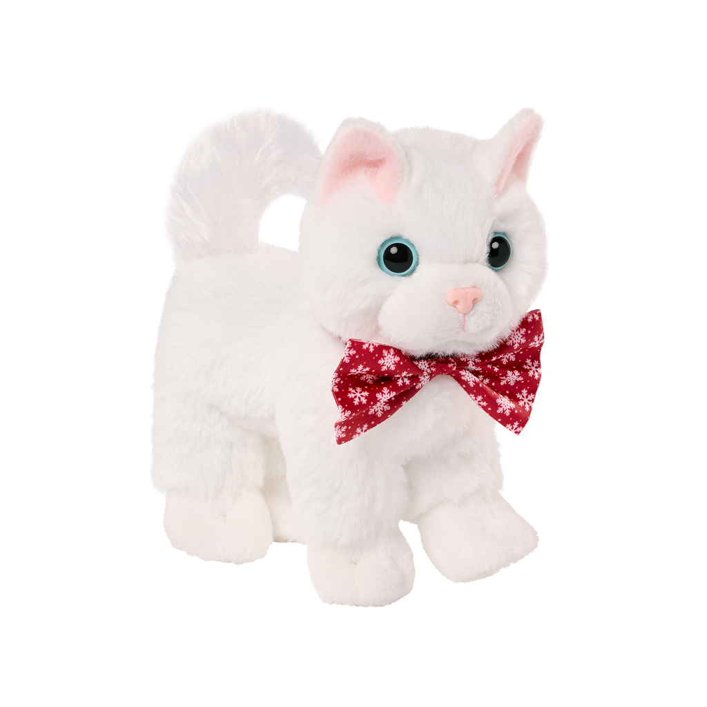 Our Generation Snowball Holiday Kitten Pet Cat Plushie