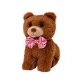 Our Generation Peppermint Holiday Bear Plushie with Bow Accessory