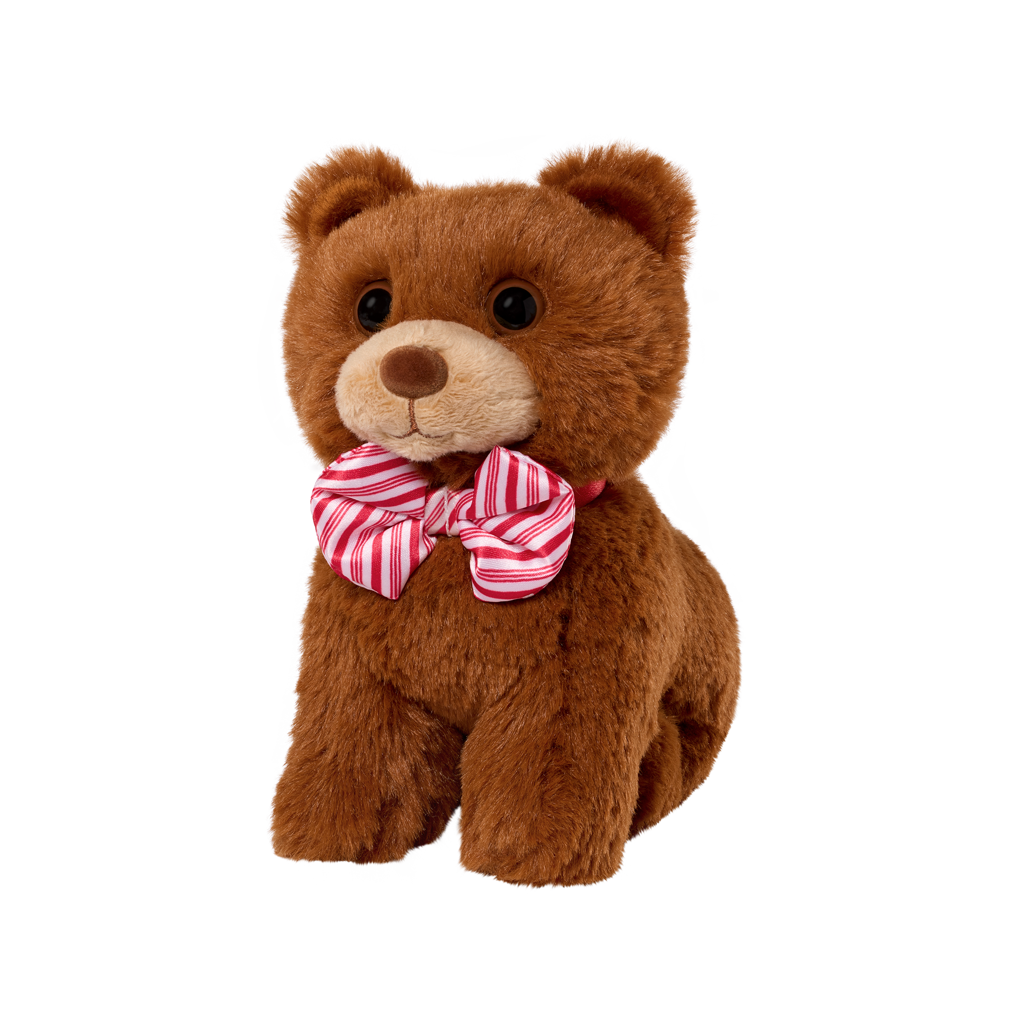 Our Generation Peppermint Holiday Bear Plushie with Bow Accessory