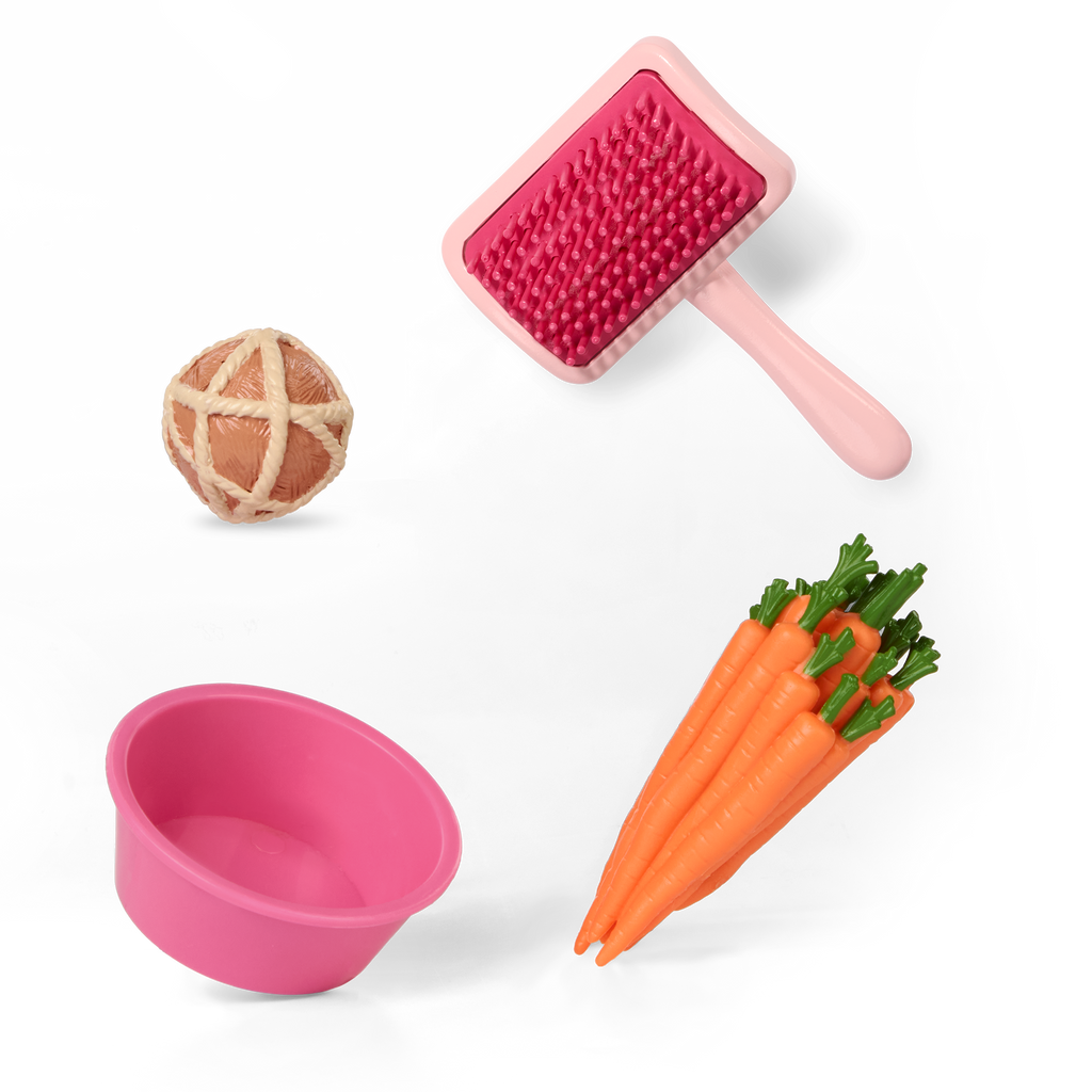 Our Generation Hop In Bunny Carrier Accessory Set for 18-inch Dolls