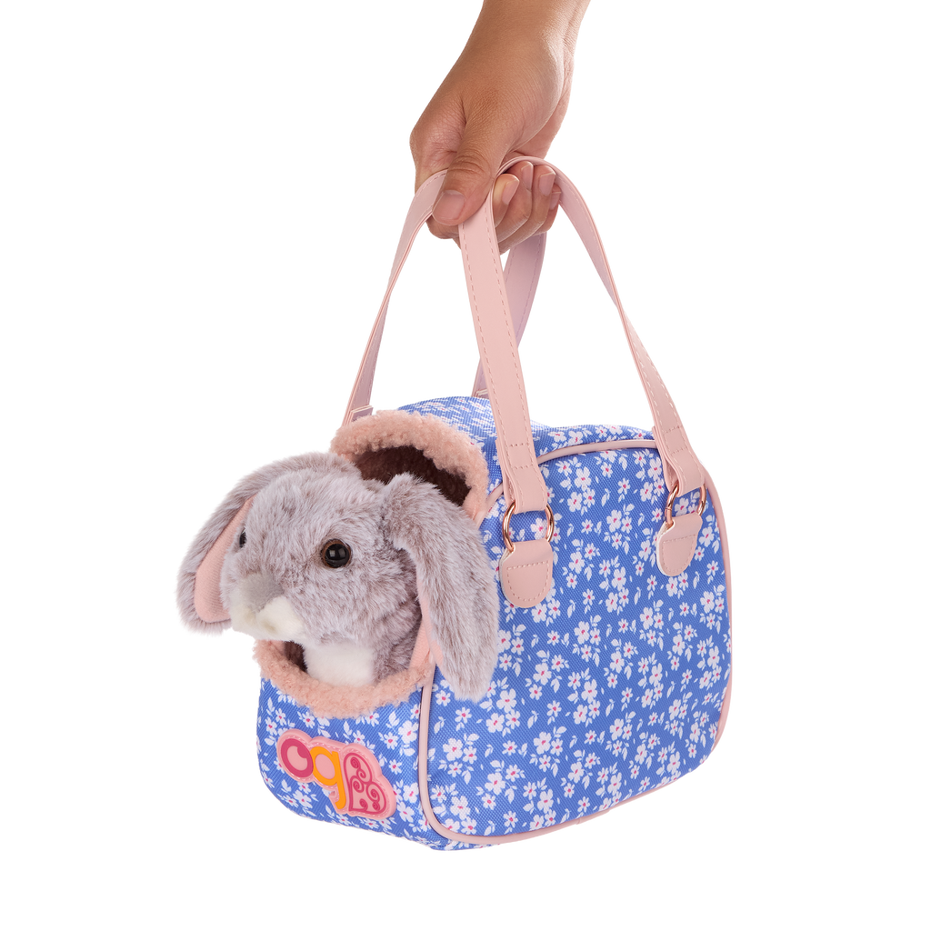 Our Generation Hop In Bunny Carrier Accessory Set for 18-inch Dolls