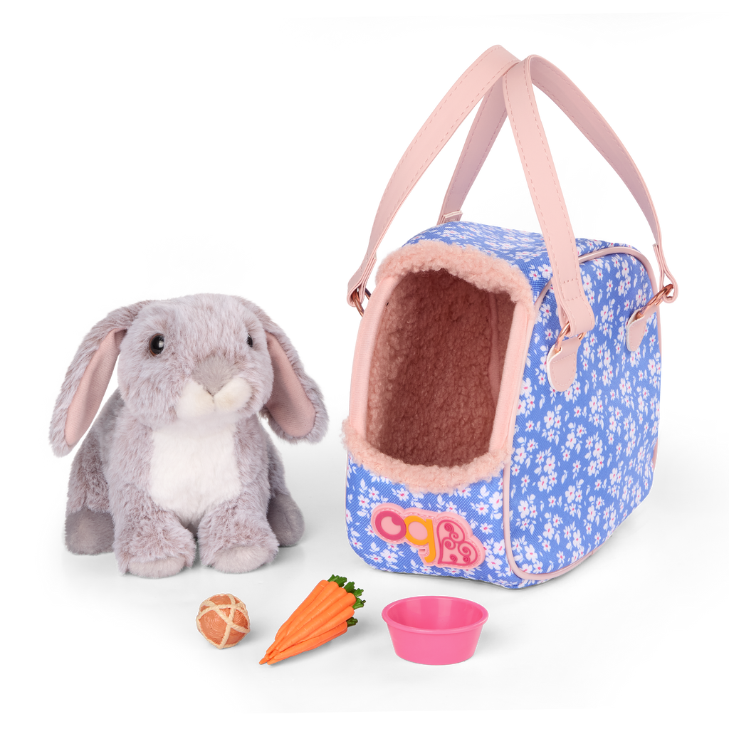 Our Generation Hop In Bunny Carrier Accessory Set for 18-inch Dolls