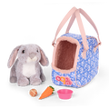 Our Generation Hop In Bunny Carrier Accessory Set for 18-inch Dolls