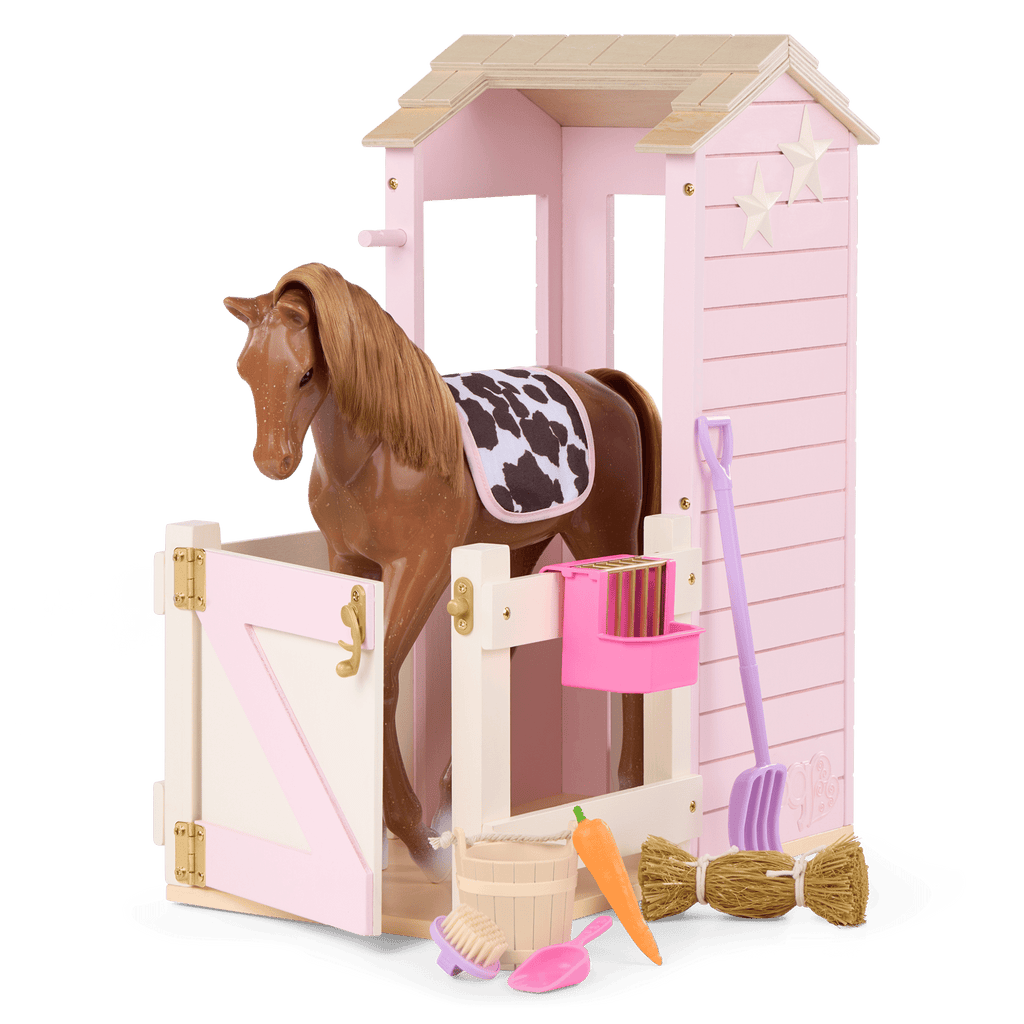 Our Generation Happy Hooves Barn Playset for 18-inch Dolls