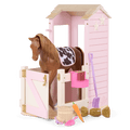 Our Generation Happy Hooves Barn Playset for 18-inch Dolls