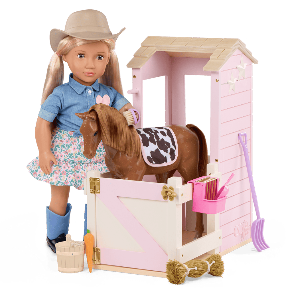 Our Generation Happy Hooves Barn Playset for 18-inch Dolls