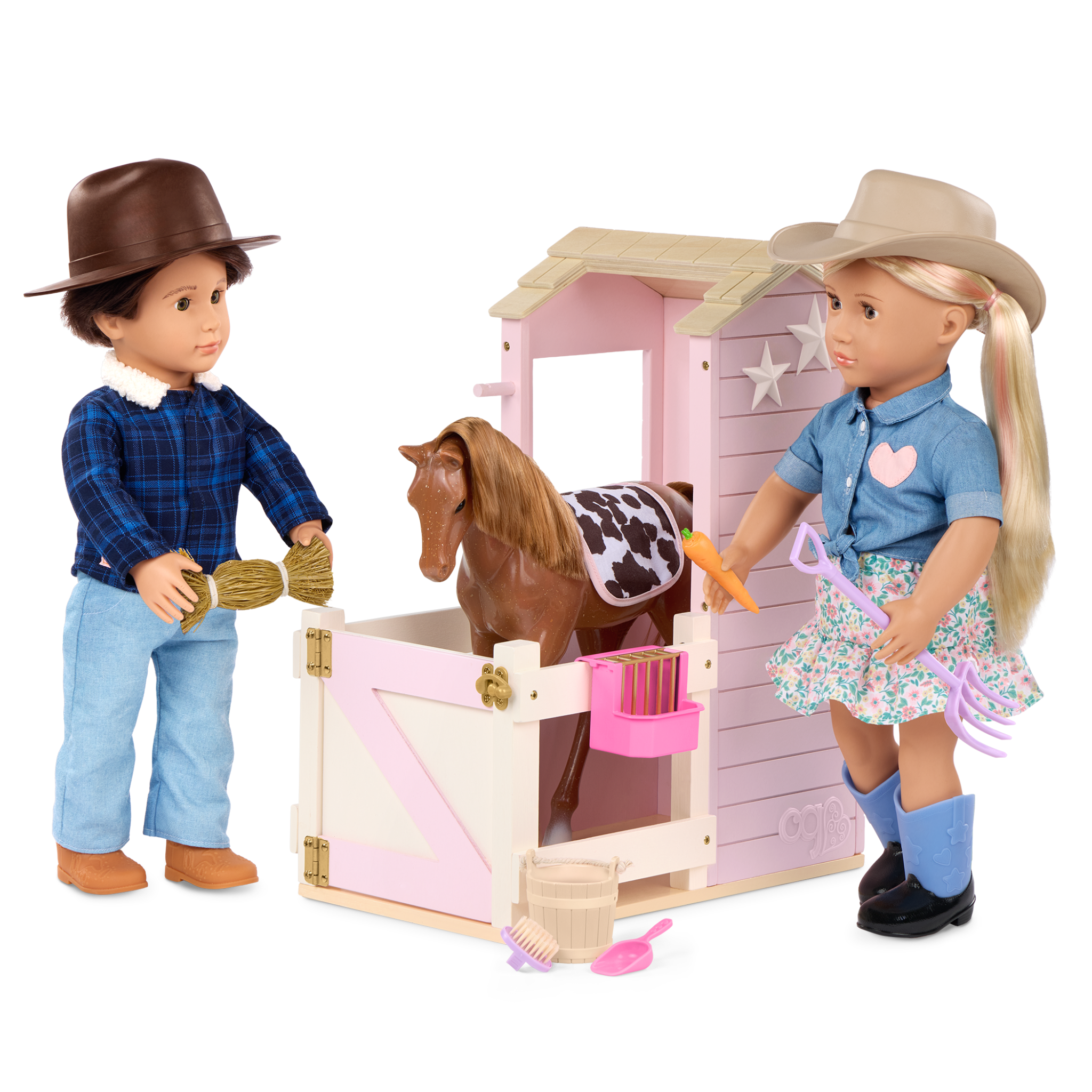 Our Generation Happy Hooves Barn Playset for 18-inch Dolls