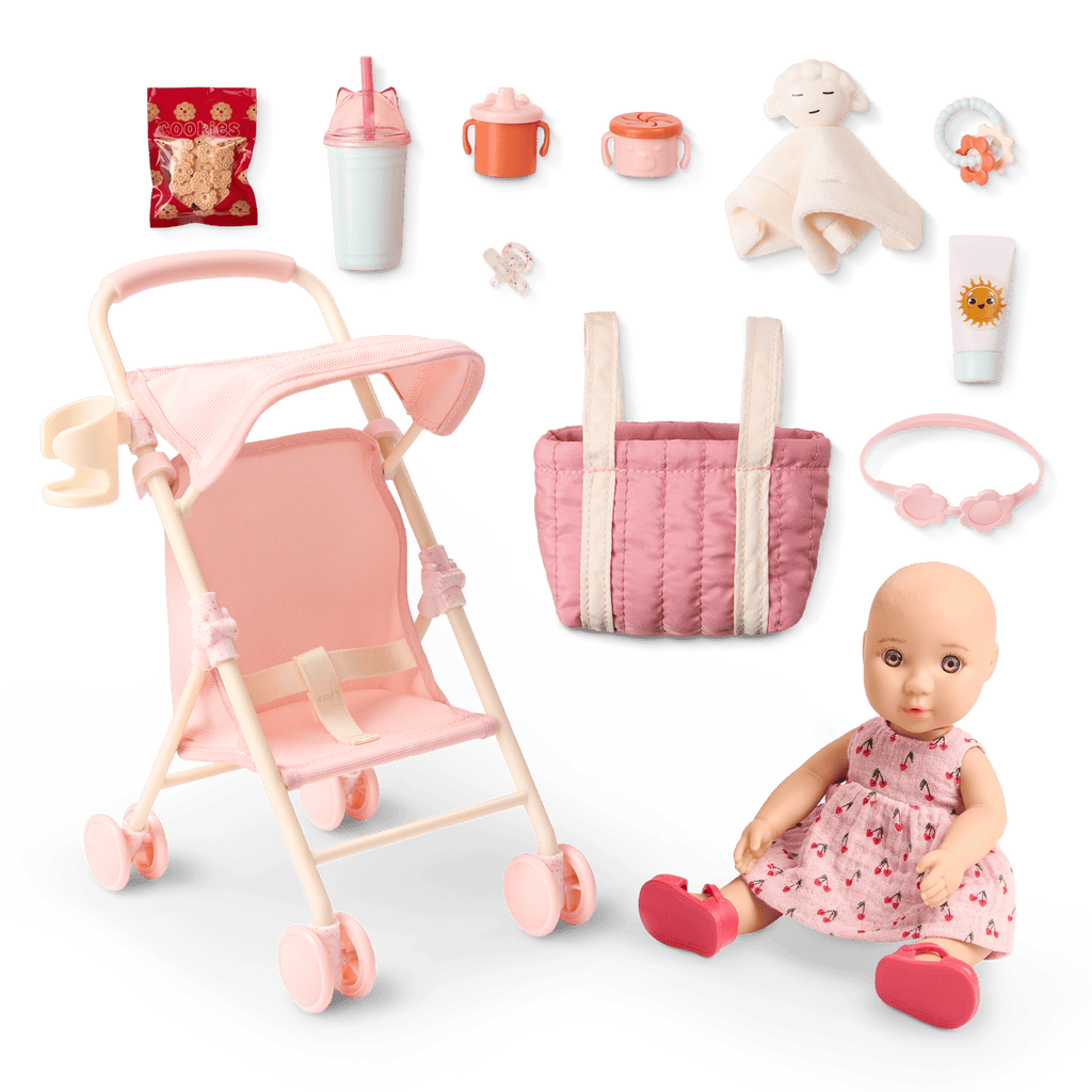Our Generation Baby Izzy & Stroller Set
