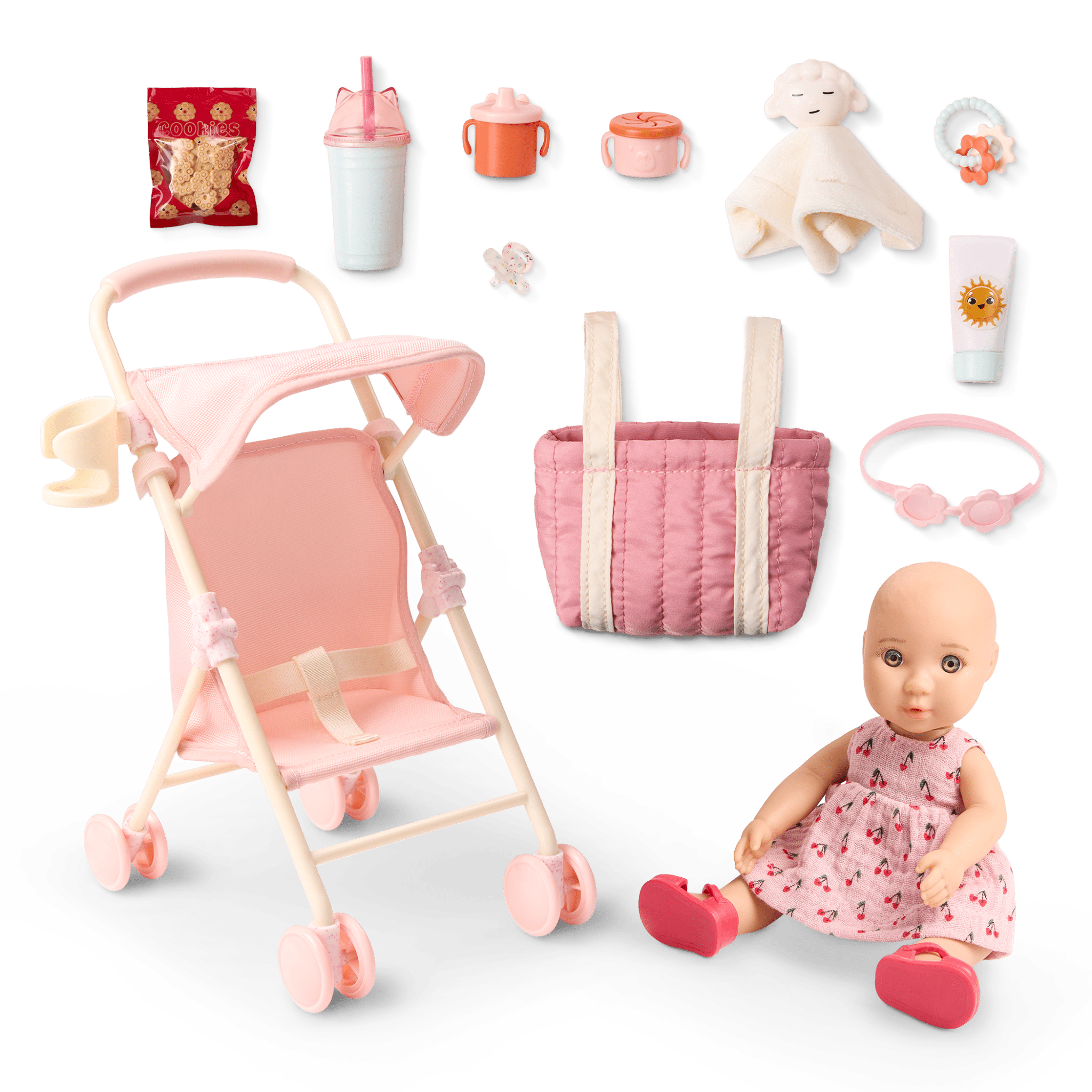 Our Generation Baby Izzy & Stroller Set