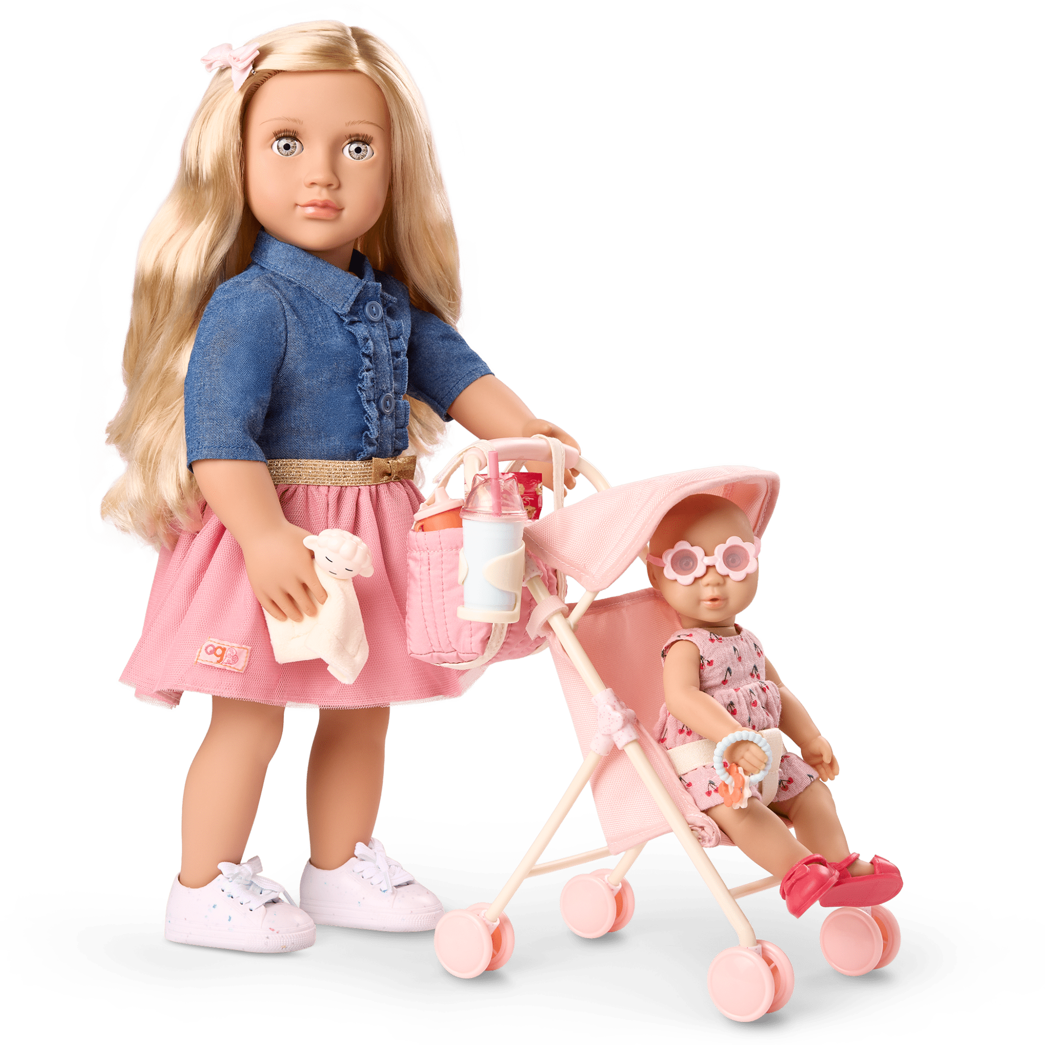 Our Generation Baby Izzy & Stroller Set