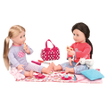 Two 18-inch dolls using sleepover playset