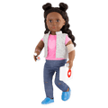 18-inch doll using first aid playset