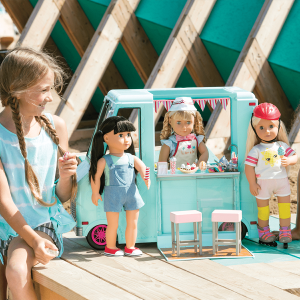 Our Generation Sweet Stop Ice Cream Truck for 18-inch Dolls - Award Winning!