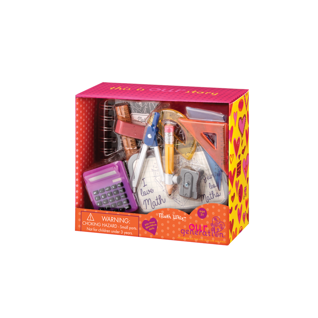 Our Generation Math Whiz School Geometry Set for 18-inch Dolls