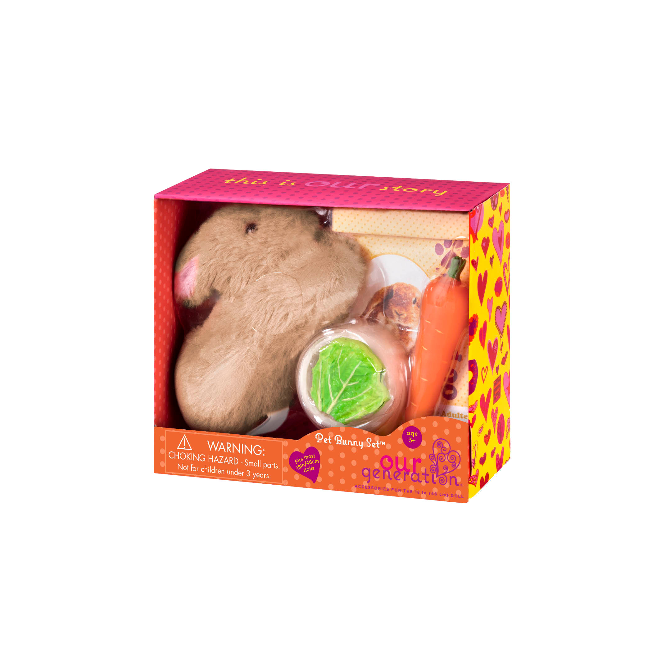 Bunny plushie playset