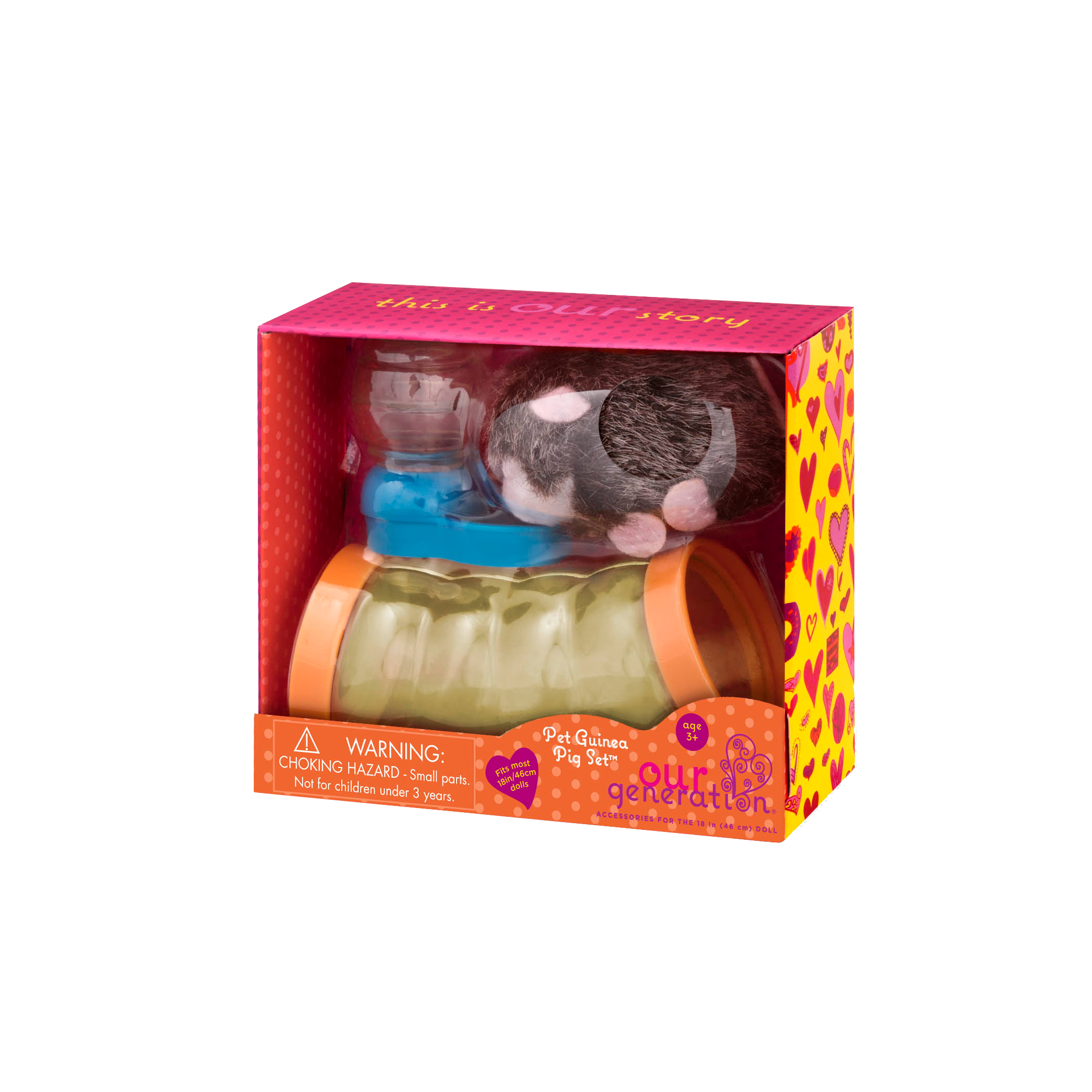 Guinea pig plushie playset