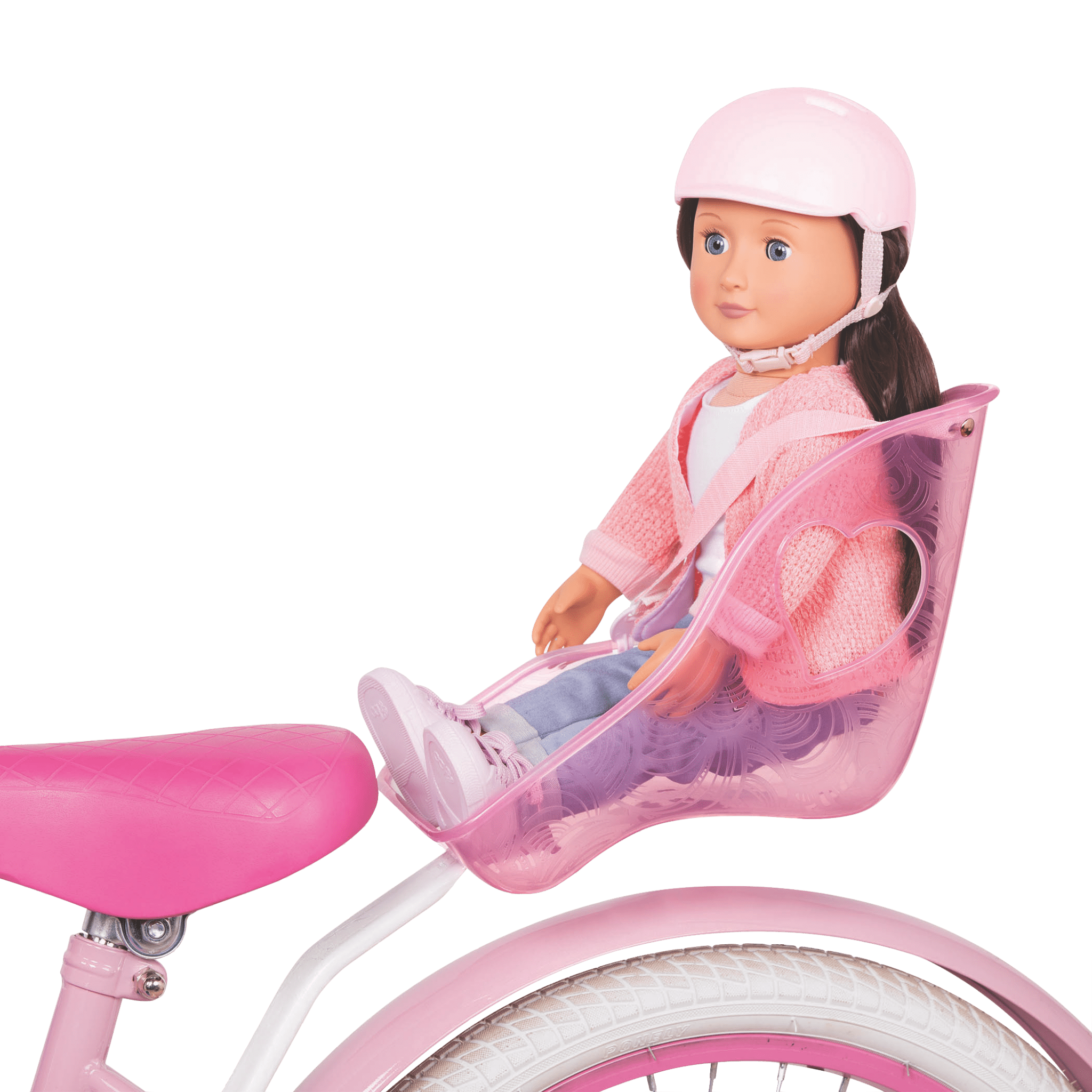 baby annabell bike seat with helmet doll accessory Carry Me | 18