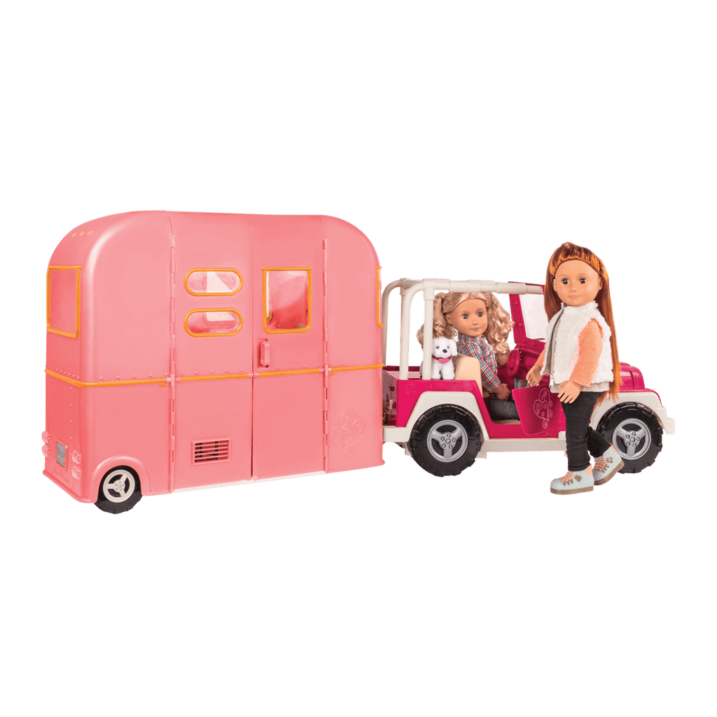 RV Seeing You Camper Pink with Noa and Coral