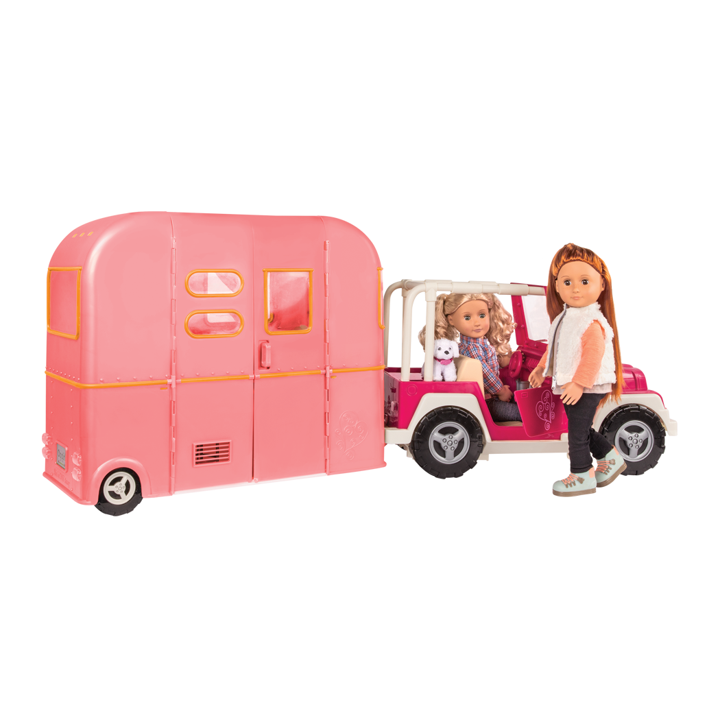 RV Seeing You Camper Pink with Noa and Coral