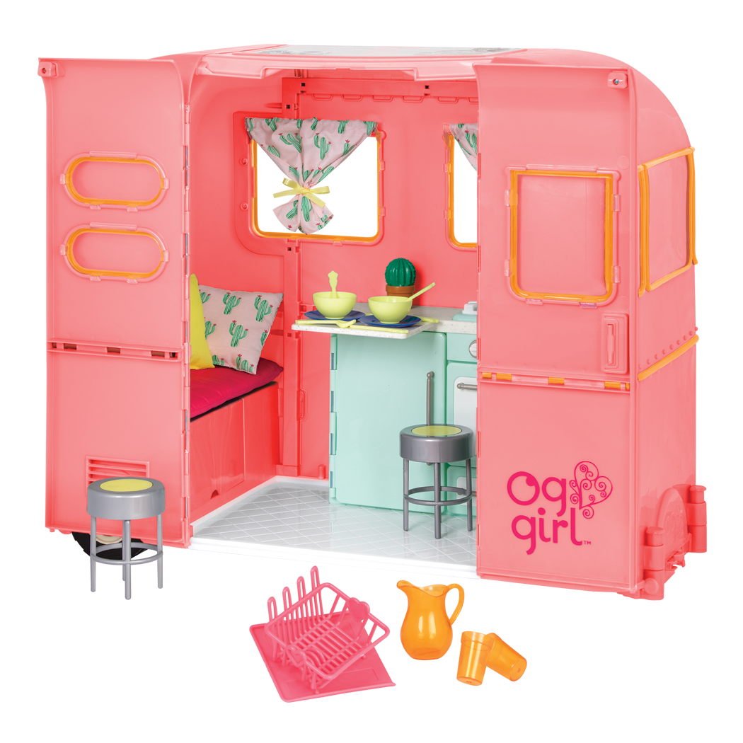 RV Seeing You Camper Pink with Noa and Coral