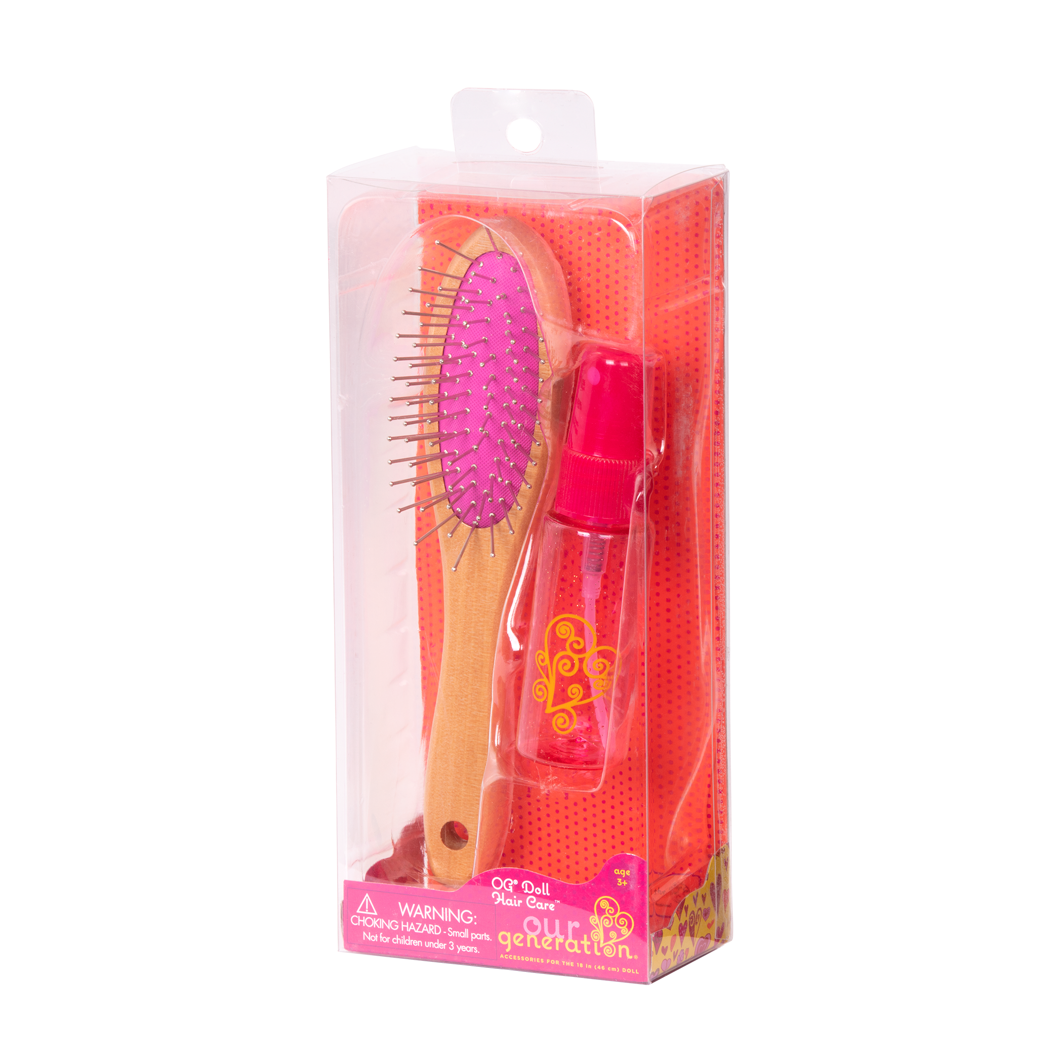 Our Generation 18-inch Doll Hairbrush & Spray Bottle Set
