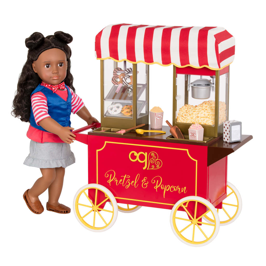 Our Generation Poppin' Plenty Snack Cart for 18-inch Dolls