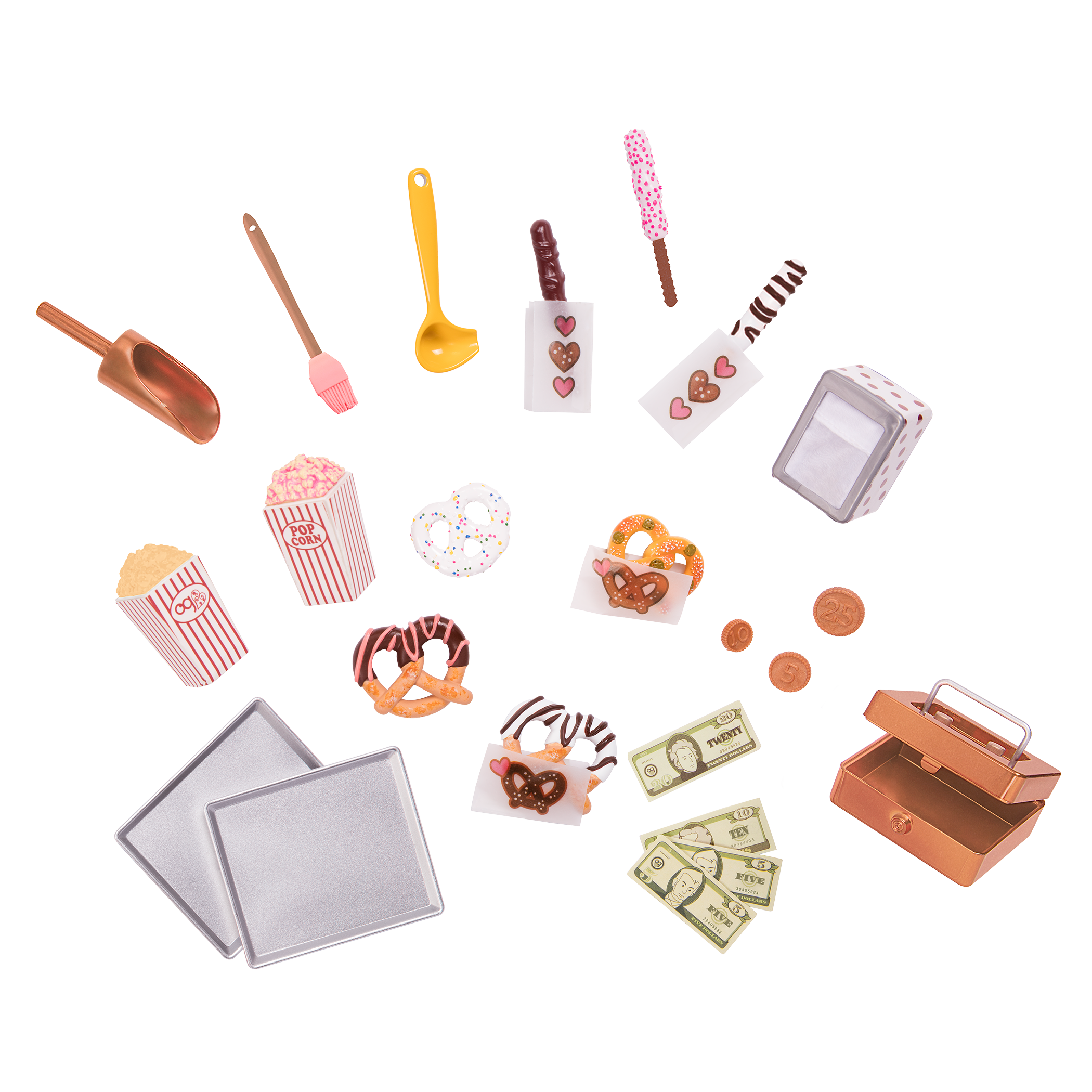 Our Generation Poppin' Plenty Snack Cart for 18-inch Dolls