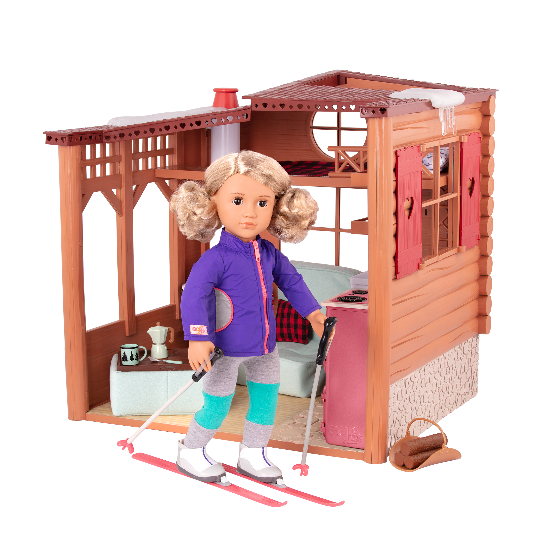 Winter cabin playset