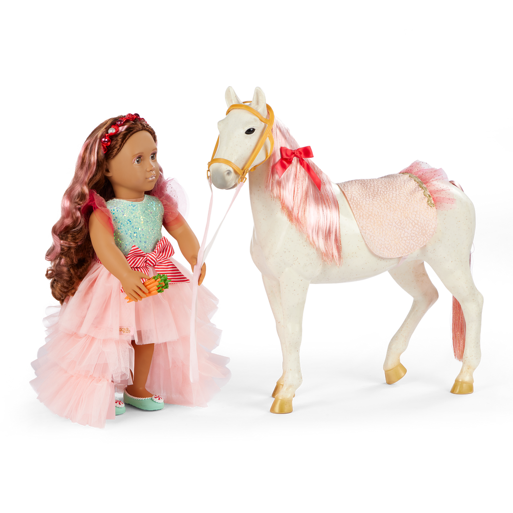 Our Generation 20-inch Holiday Horse Toy Glisten
