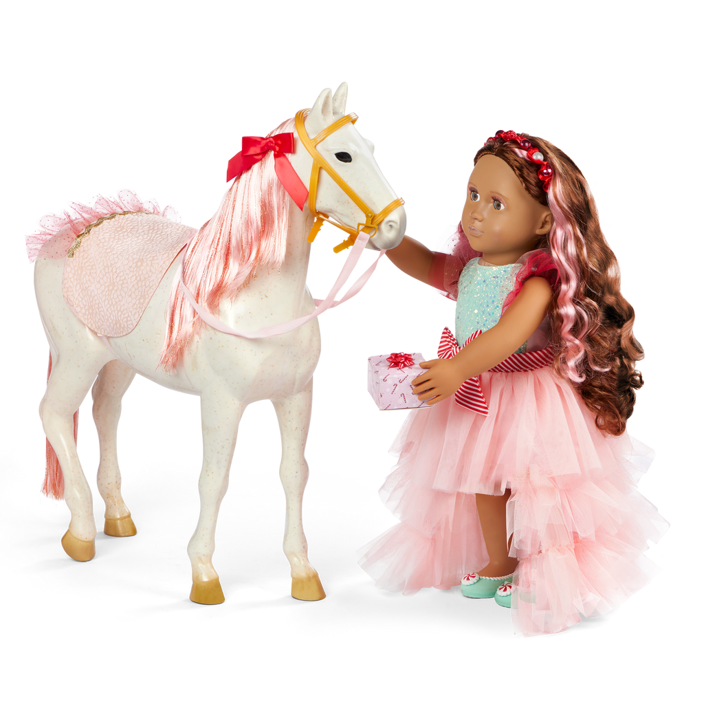 Our Generation 20-inch Holiday Horse Toy Glisten