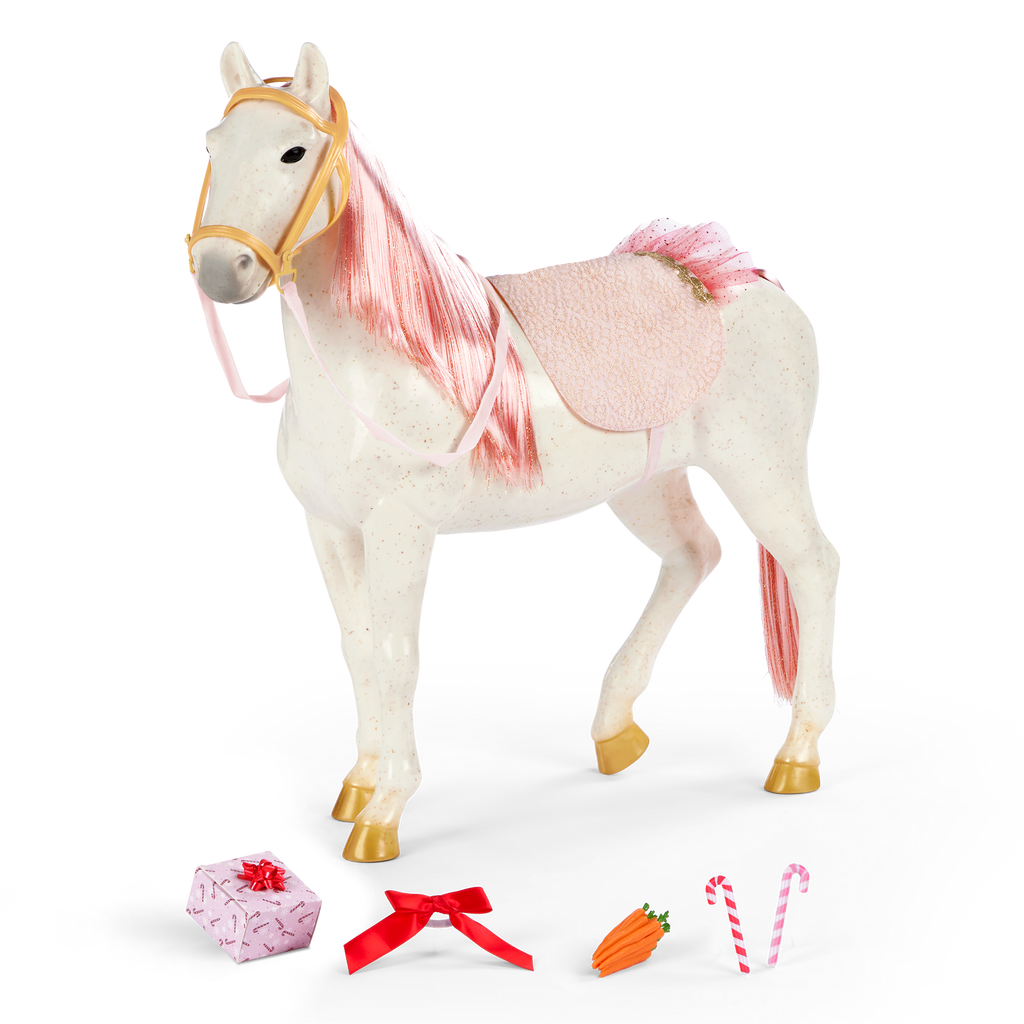 Our Generation 20-inch Holiday Horse Toy Glisten