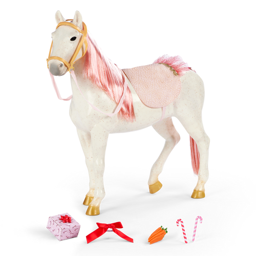 Our Generation 20-inch Holiday Horse Toy Glisten