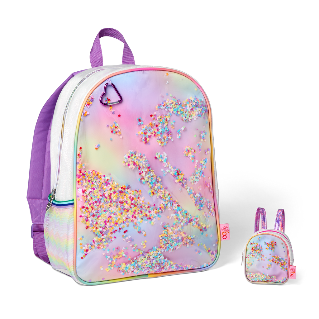 Our Generation Me & You Backpacks Rainbow Sprinkle for Kids & 18-inch Dolls