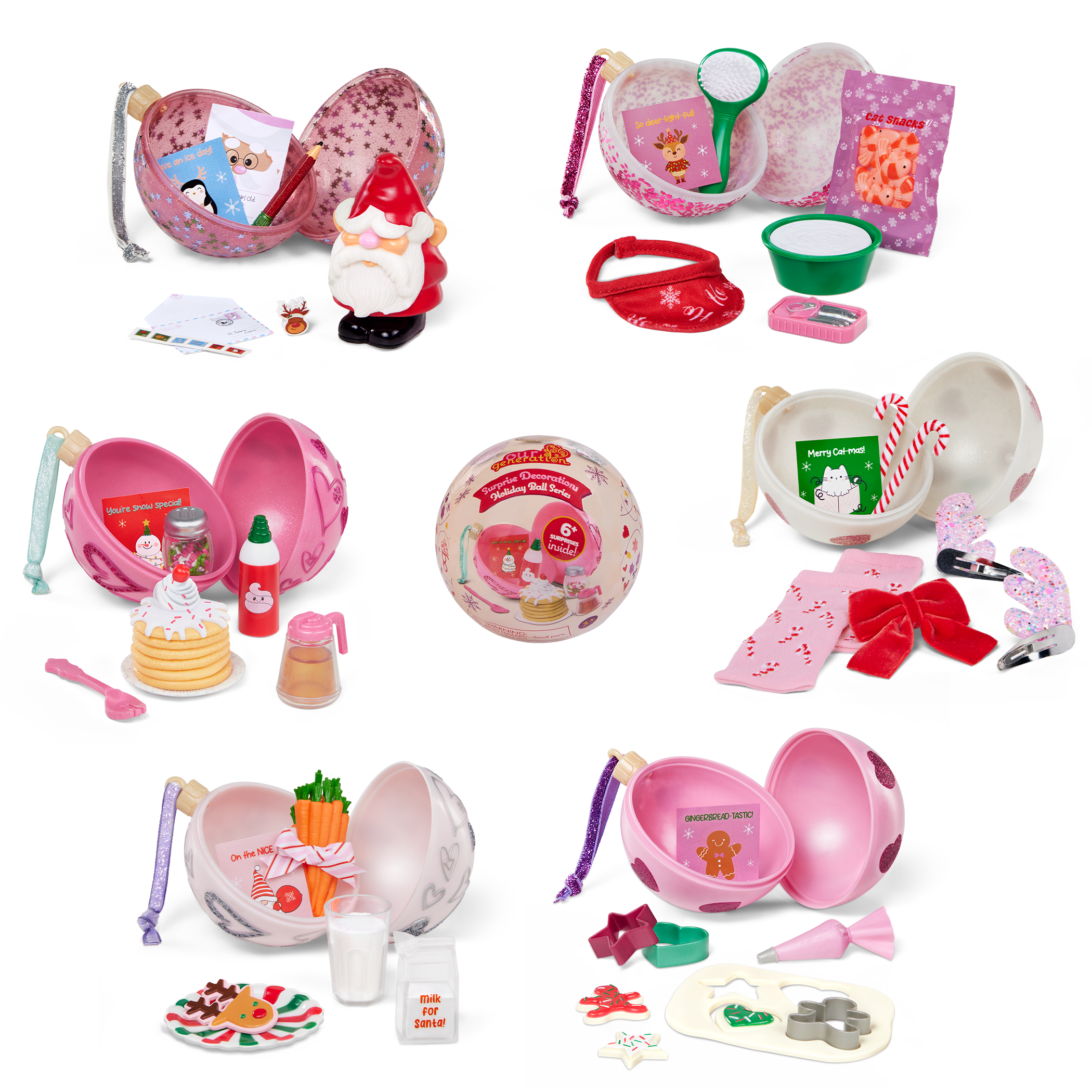 Our Generation Surprise Decorations Holiday Ball Series for 18-inch Dolls