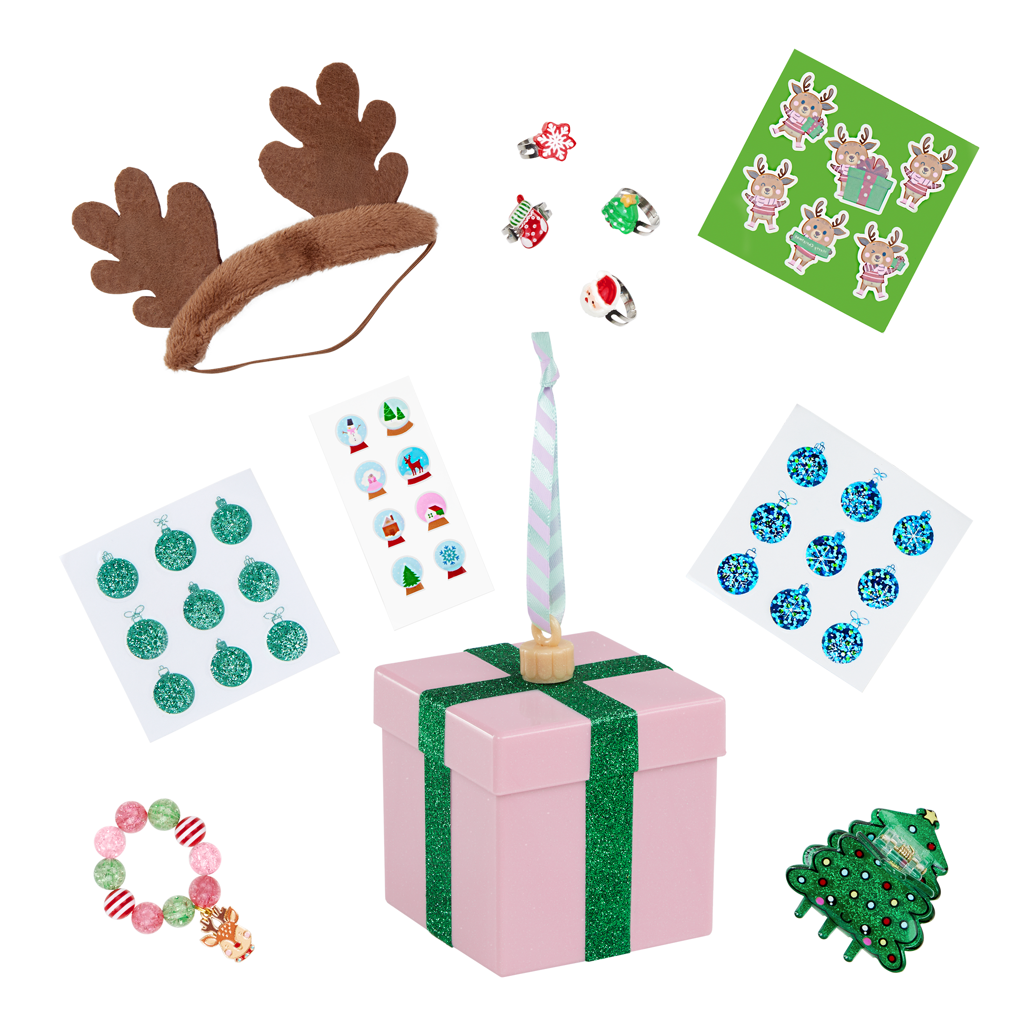 Our Generation Surprise Decorations Holiday Gift Box Series for 18-inch Dolls