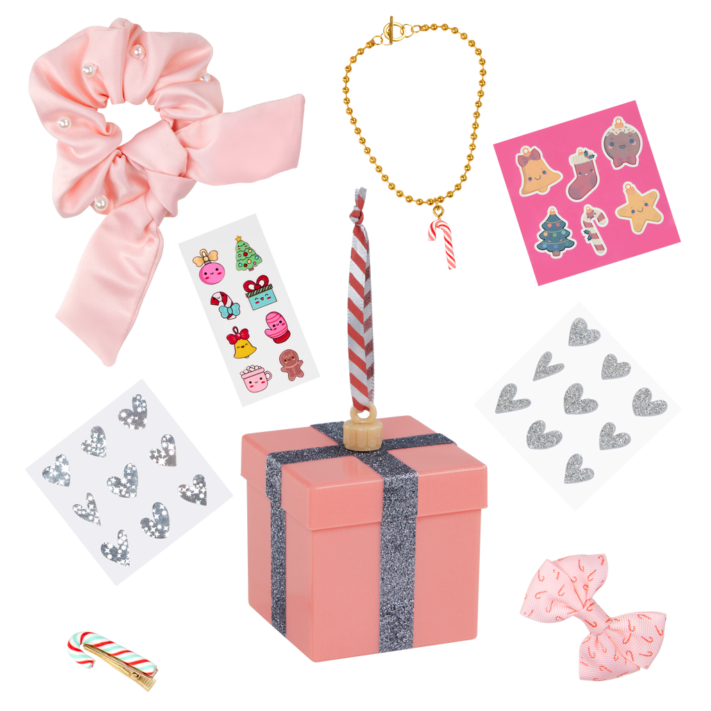 Our Generation Surprise Decorations Holiday Gift Box Series for 18-inch Dolls