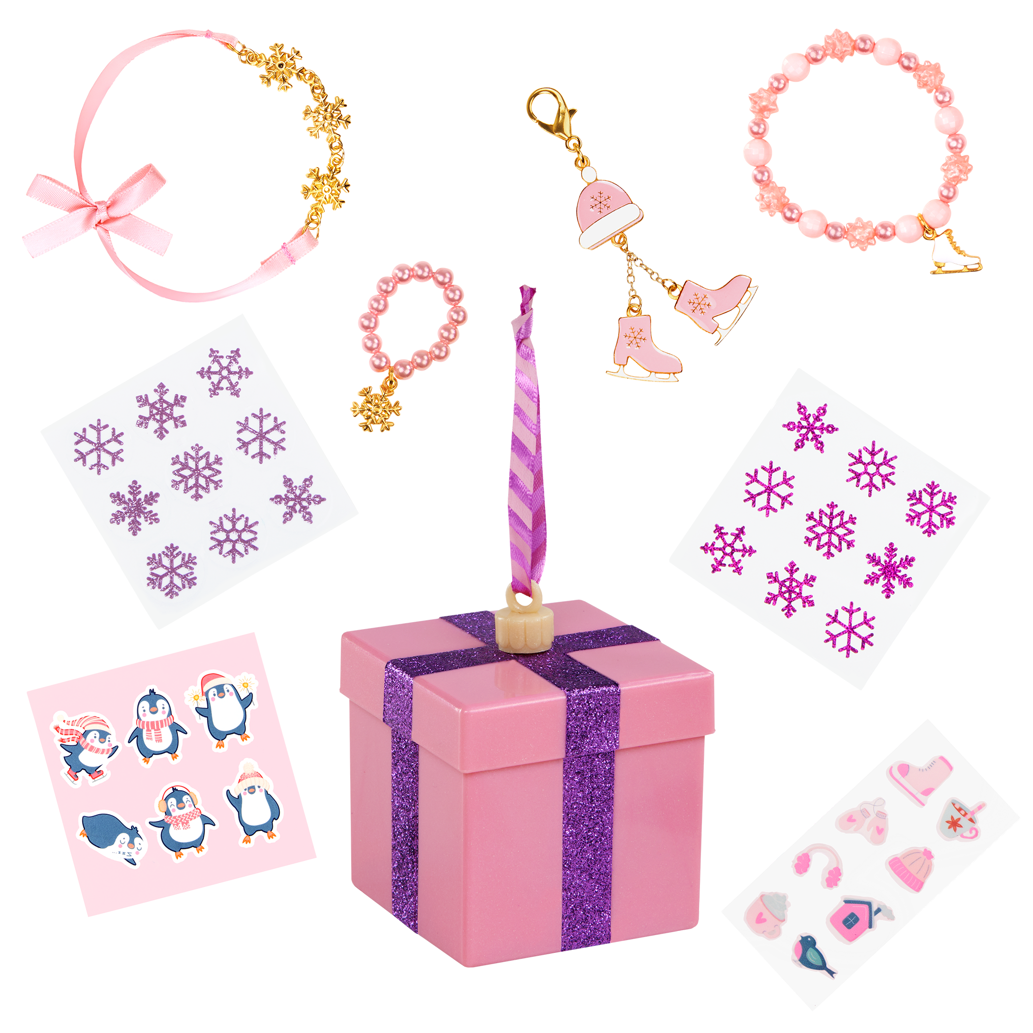 Our Generation Surprise Decorations Holiday Gift Box Series for 18-inch Dolls