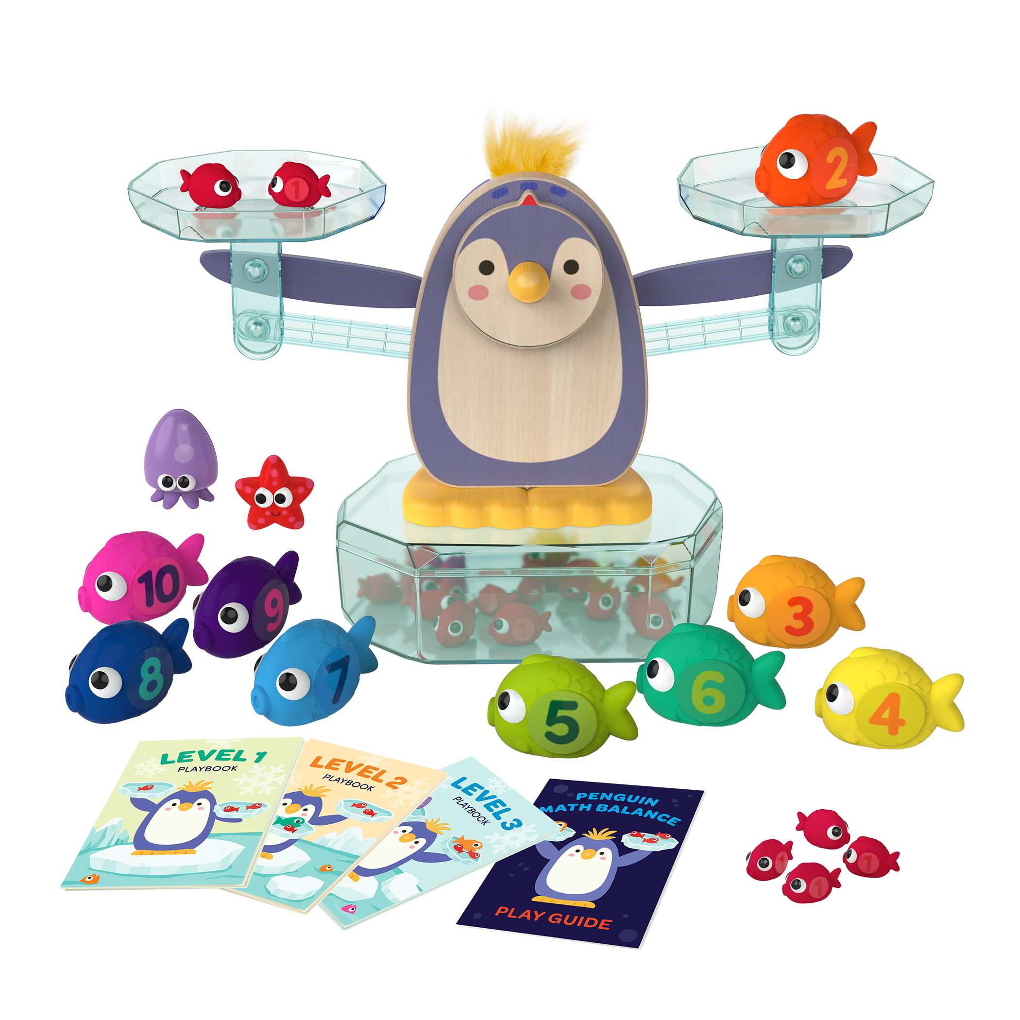 Penguin math scale toy.