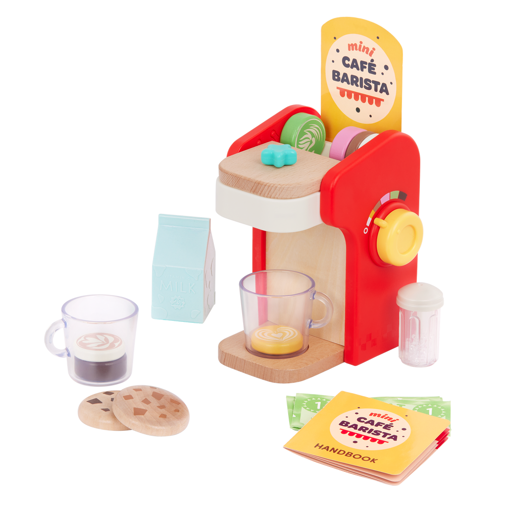 Colorful coffee maker playset.