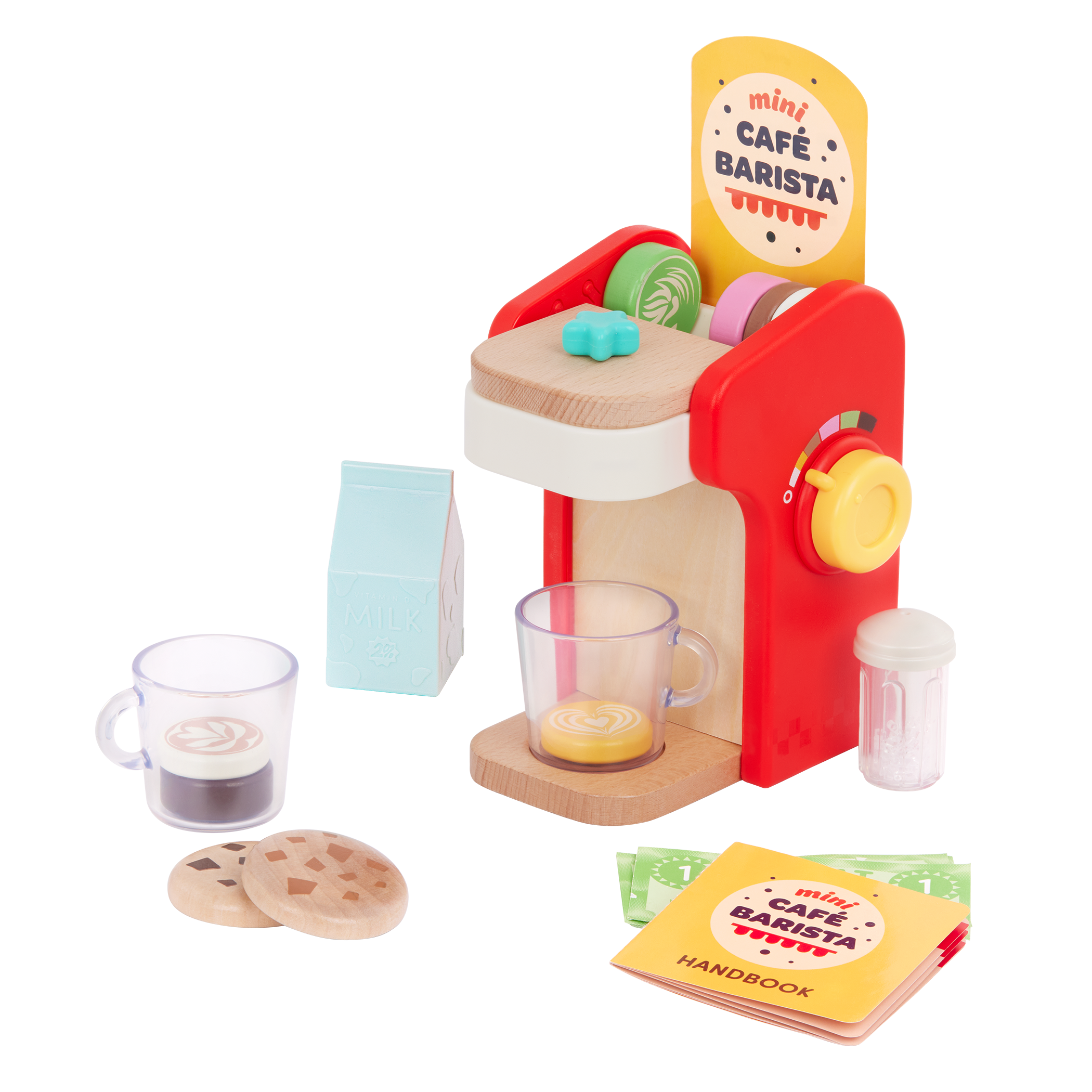 Colorful coffee maker playset.