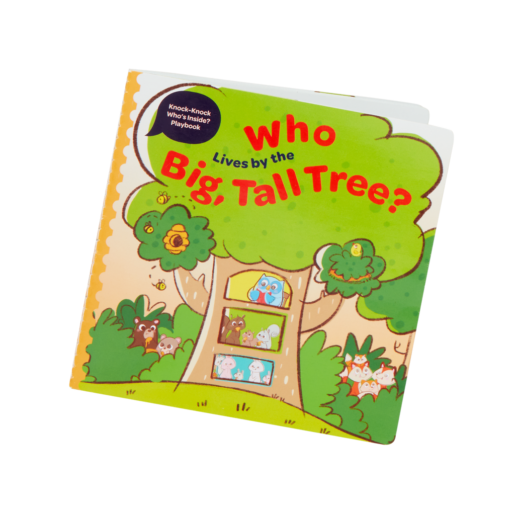 Booklet and board with animal illustrations and doors with locks and latches.