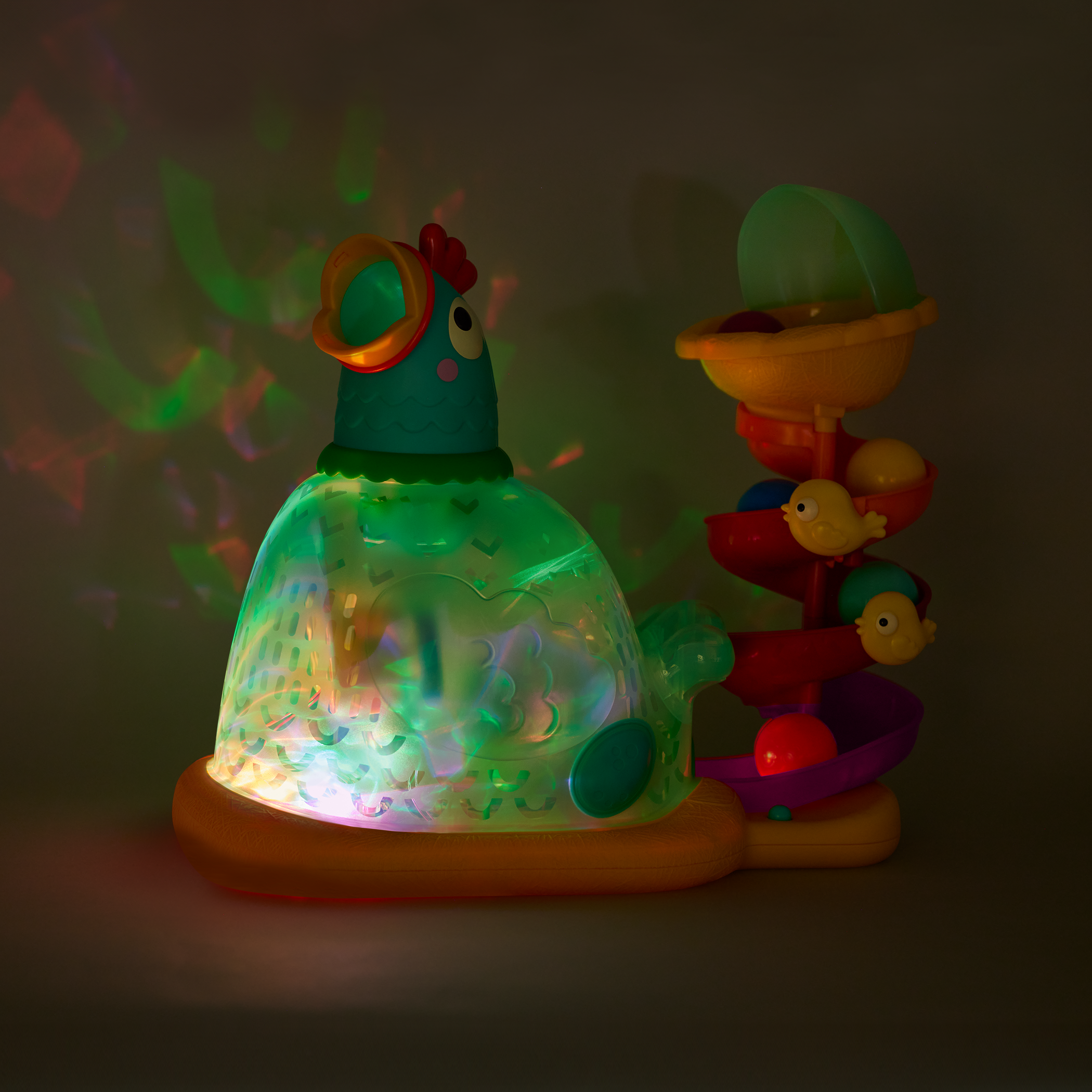 Pop-A-Doodle-Doo Toy with a popping ball